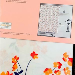 Kate spade floral pattern shower curtain “unique”